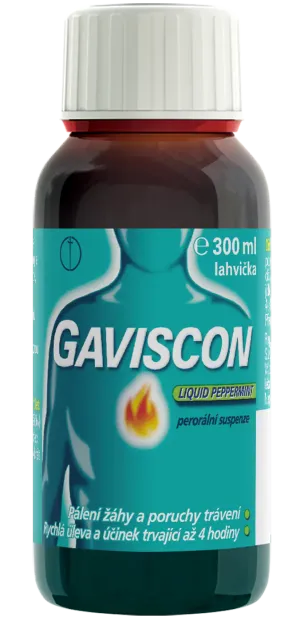 Gaviscon Liquid Peppermint Perorální suspenze 300 ml