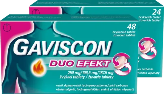 Gaviscon Duo Efekt Tablety